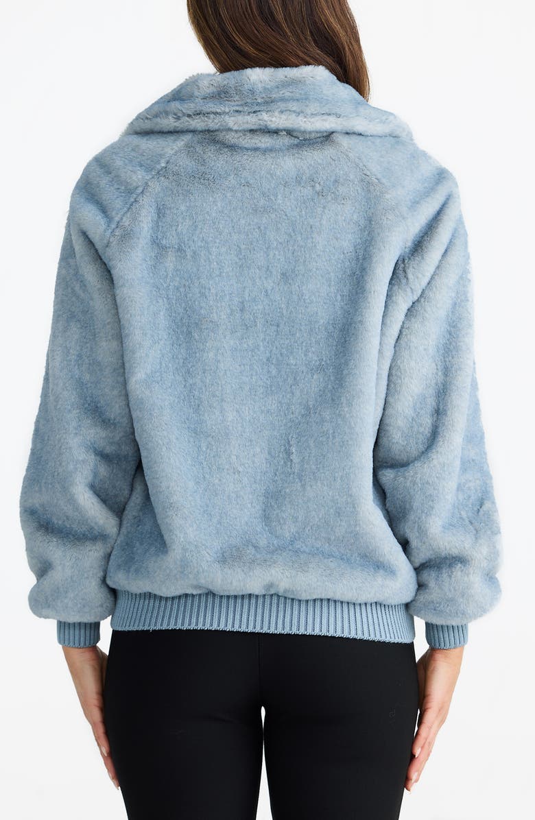 Brave+True Celeste Faux Fur Bomber Jacket, Alternate, color, Storm