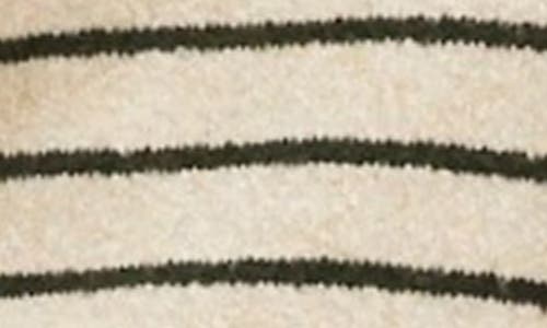 MADEWELL MADEWELL STRIPE V-NECK WEDGE SWEATER 