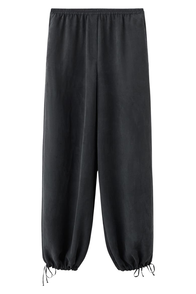 Elastic Waist Balloon Pants, Alternate, color, BLACK