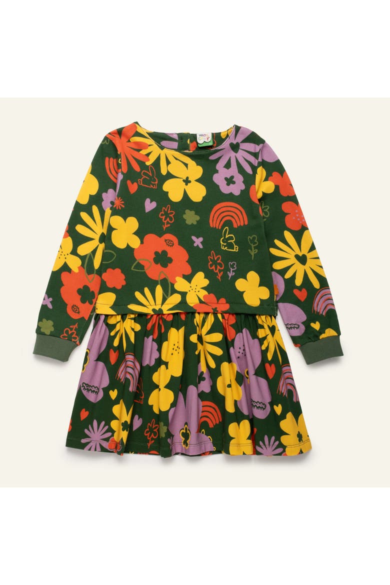 Wildflower Dress, Main, color, Green Pastures/Multi