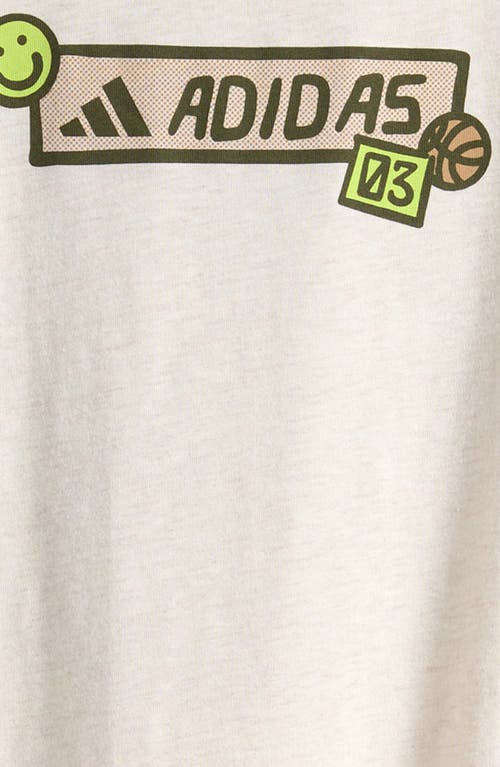 Adidas Originals Adidas Kids' Outdoor Graphic T-shirt In Tan Heather