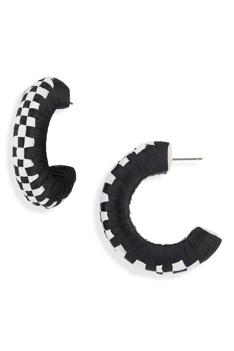 Bow Fringe Crystal Statement Stud Earrings, Main, color, BLACK