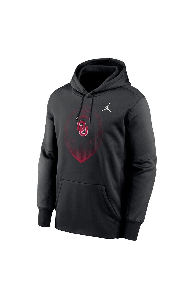 Jordan Brand Men's Jordan Brand Black Oklahoma Sooners Icon Football Performance Pullover Hoodie, Alternate, color, 