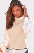 LASCANA Women's Knit Patternweater Vest
