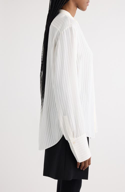 CHLOÉ CHLOÉ TONAL STRIPE BUTTON-UP SHIRT