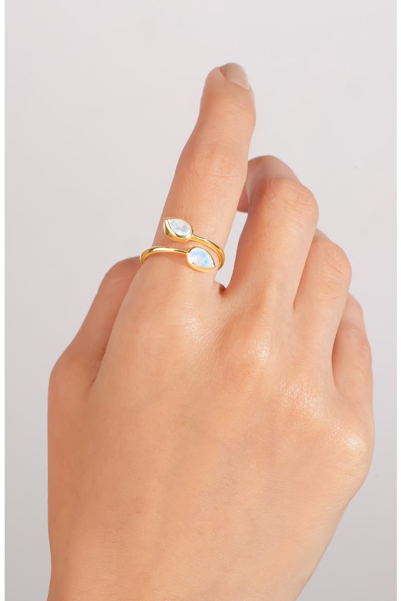 Gemstone Bypass Ring, Alternate, color, BLUE MULTI
