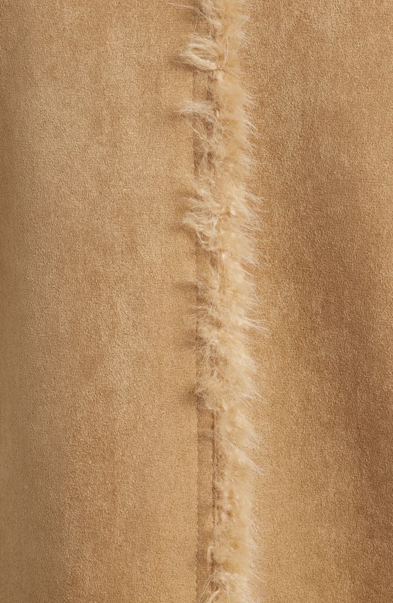 Thread & Supply Faux Shearling Jacket, Alternate, color, Chestnut