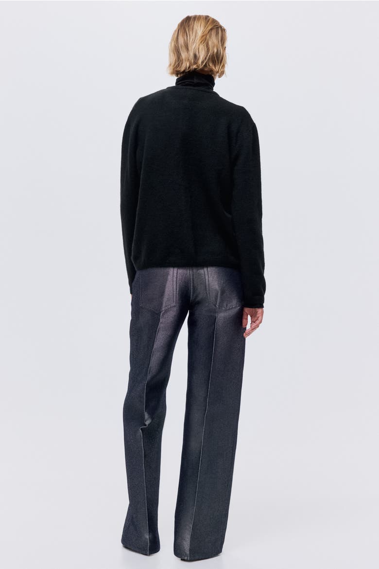 Fine-knit Cardigan, Alternate, color, Black