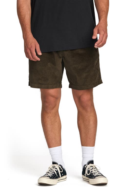Billabong Larry Layback Cotton Corduroy Shorts In Brown