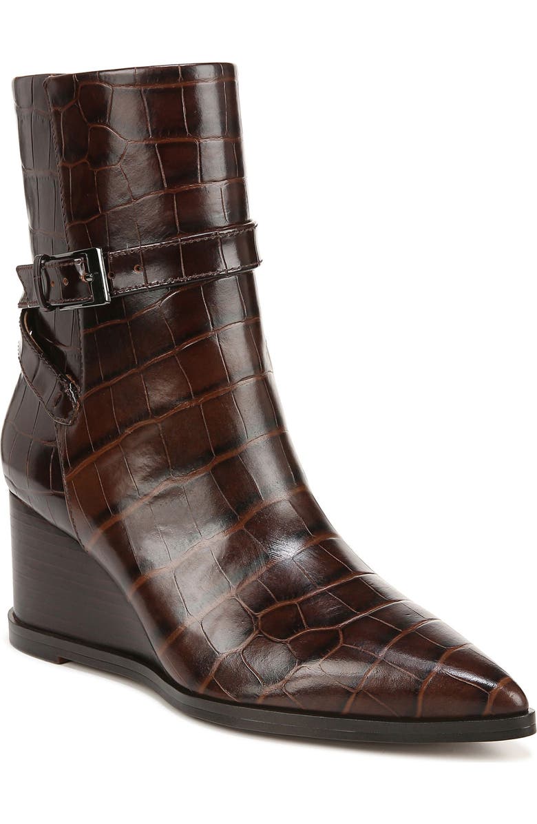 SARTO by Franco Sarto Emina Pointed Toe Wedge Bootie, Main, color,