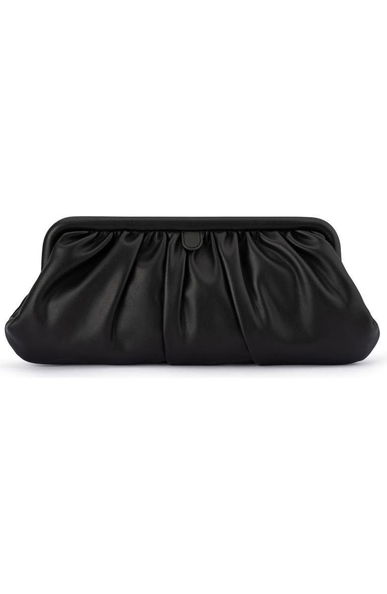 Olga Berg Catherine Frame Clutch, Main, color, Black