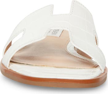 Harlien Croc Embossed Slide Sandal