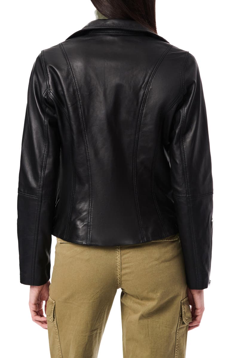Bernardo Leather Moto Jacket, Alternate, color,