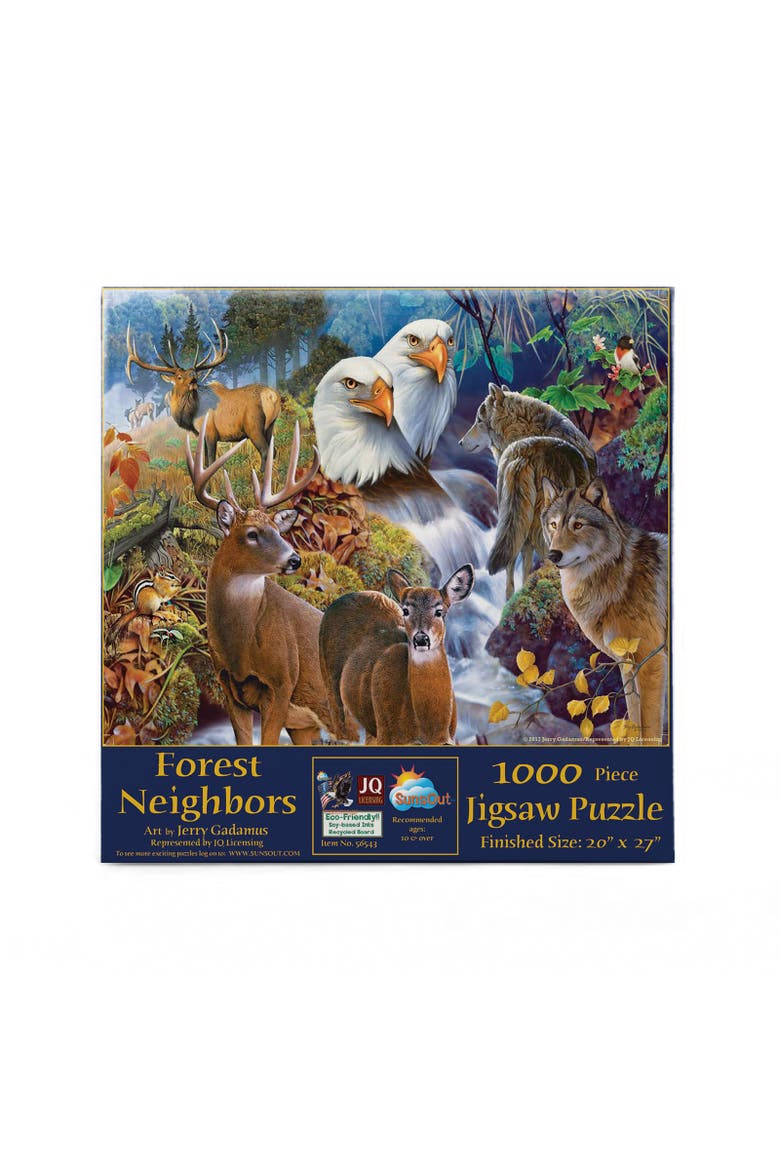 Forest Neighbors 1000 piece Jigsaw Puzzle for Adults, Alternate, color, Multicolor