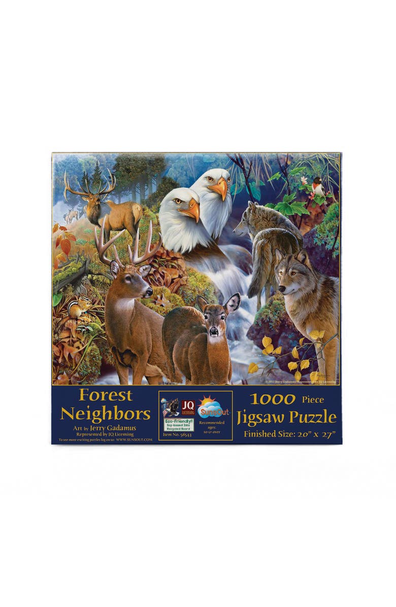 Sunsout Forest Neighbors 1000 piece Jigsaw Puzzle for Adults, Alternate, color, Multicolor