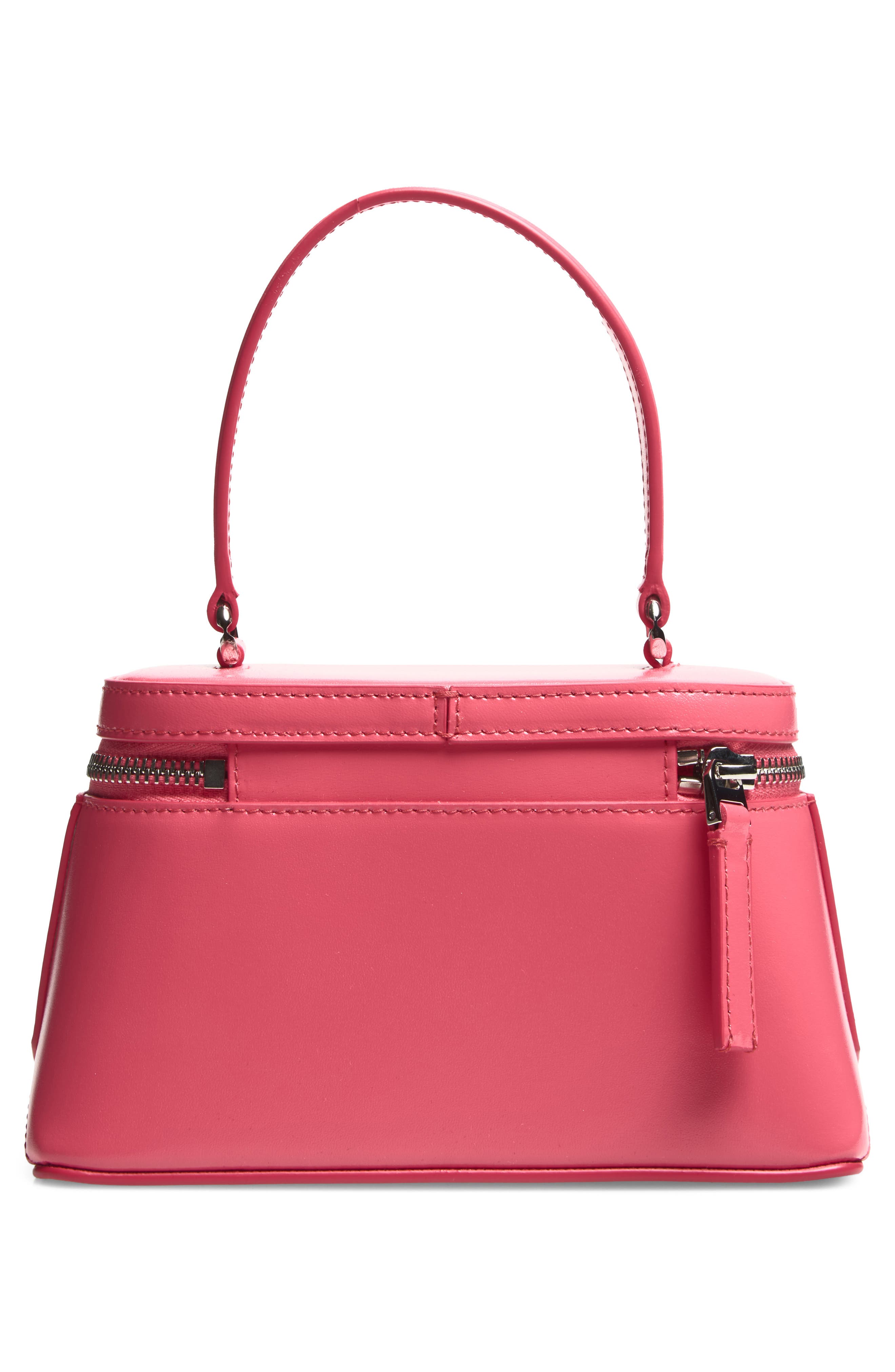 Givenchy Mini Antigona Vanity Leather Handbag, Alternate, color, Bright Peach