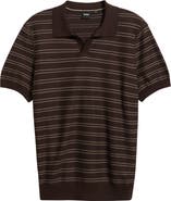 BOSS H-Narciso Stripe Johnny Collar Polo