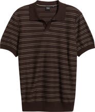 BOSS H-Narciso Stripe Johnny Collar Polo