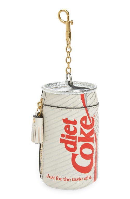 Anya Hindmarch x Coca Cola Diet Coke Leather Coin Purse in Optic White at Nordstrom