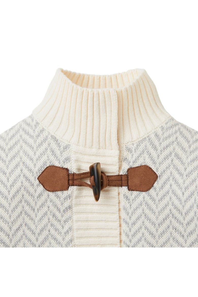 Baby Girls' Toggle Sweater Cardigan, Infant, Alternate, color, Gray Herringbone