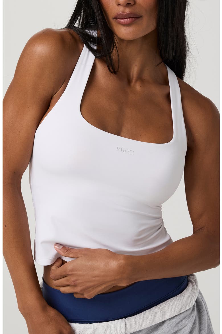 AllTheForm Logo Performance Tank, Alternate, color, WHITE