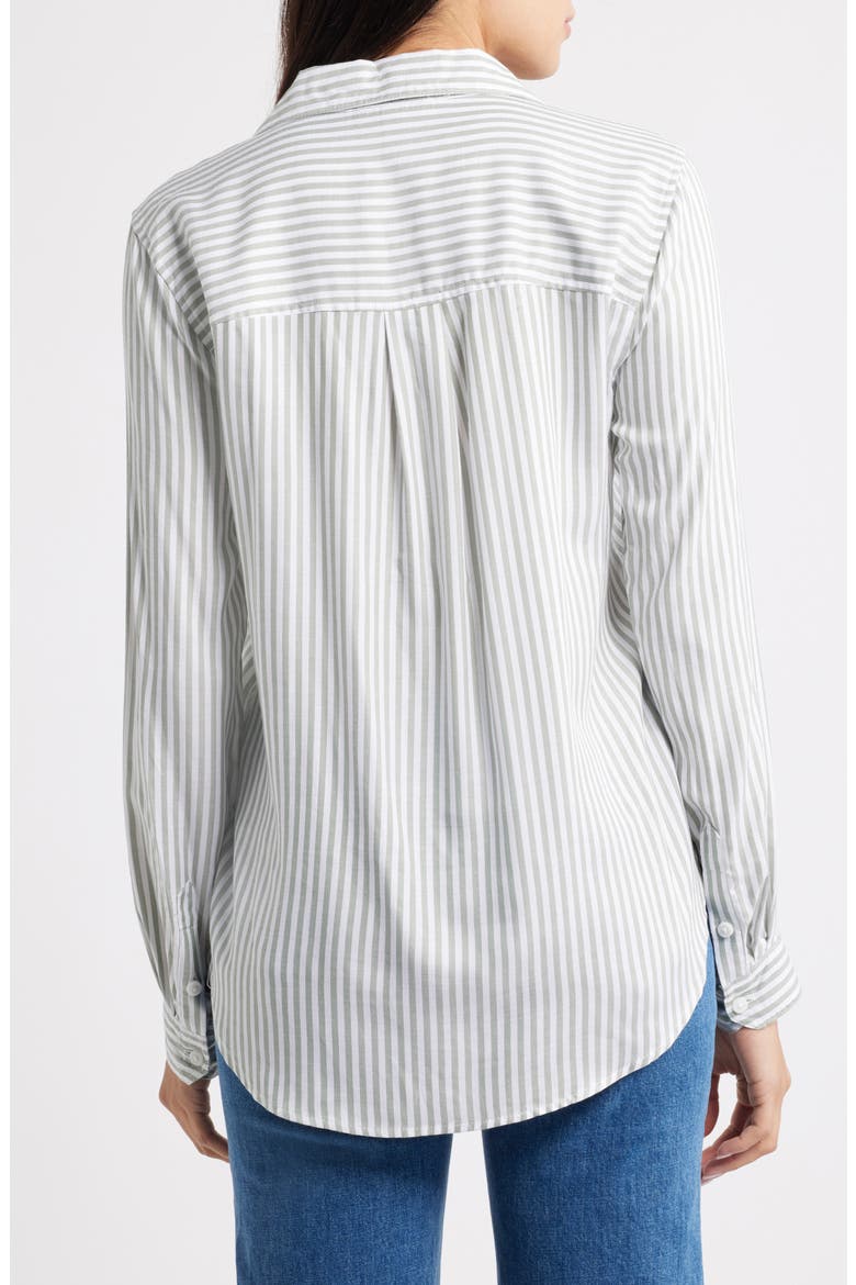 Haley Popover Shirt, Alternate, color, KALE