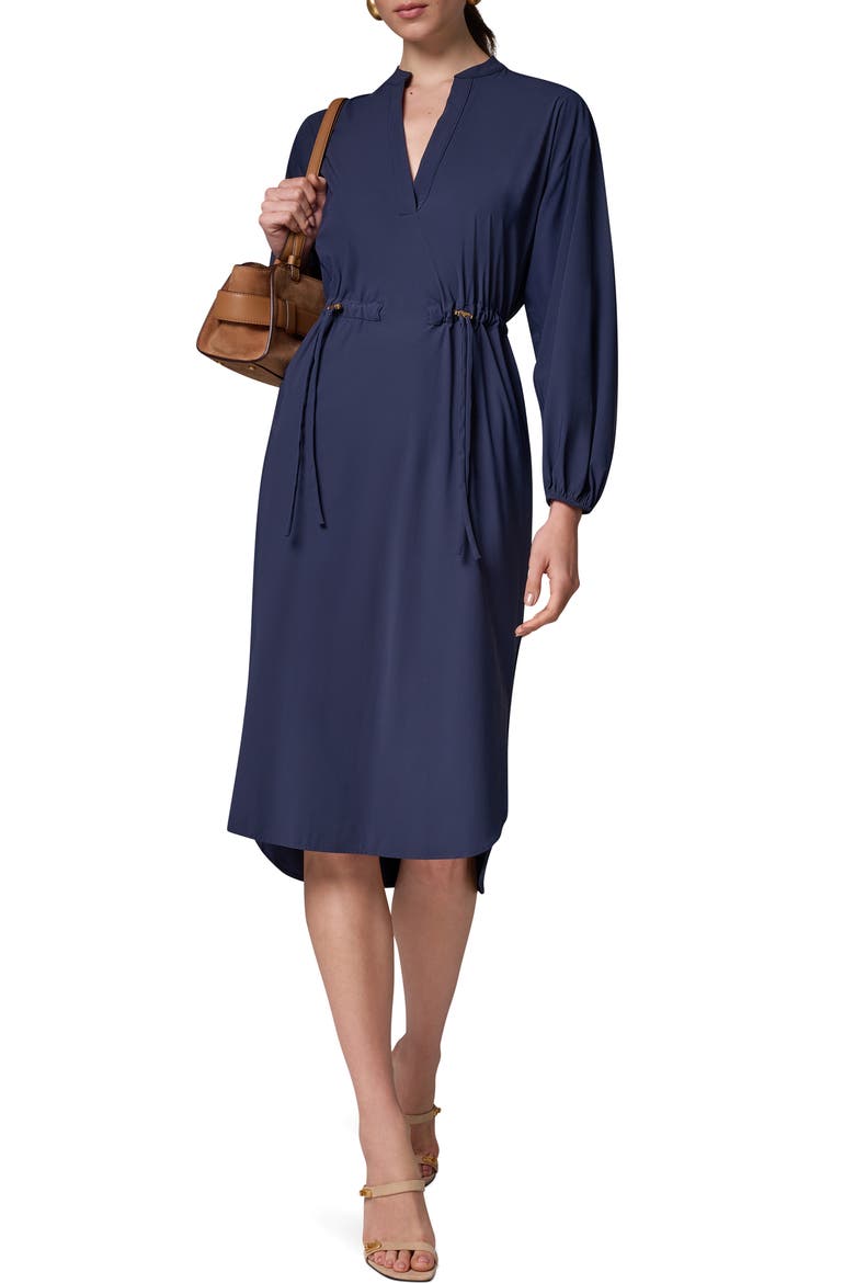 Split Neck Shirtdress, Alternate, color, NIGHT SKY