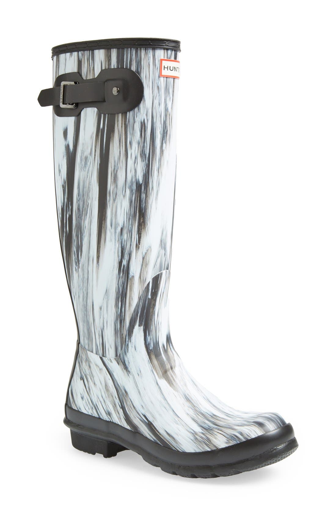 'Original - Nightfall' Rain Boot, Main, color, WHITE/ BLACK MATTE