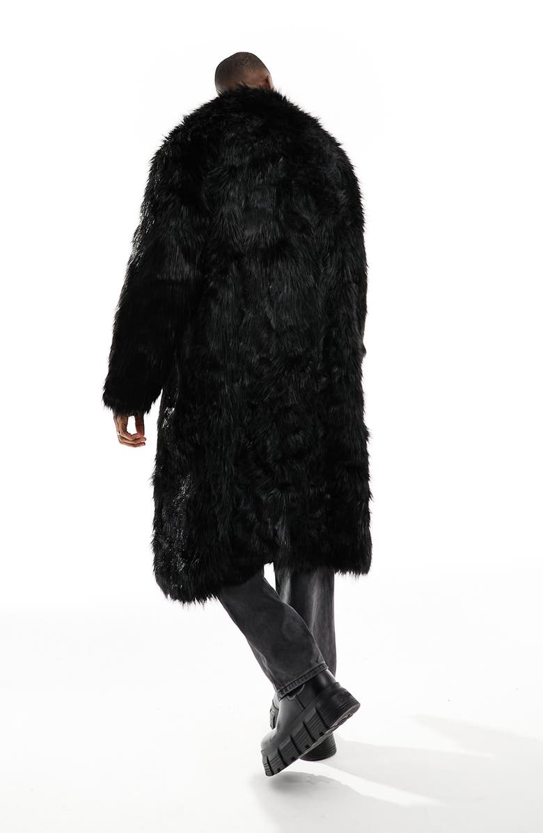 ASOS DESIGN Oversize Faux Fur Coat, Alternate, color,