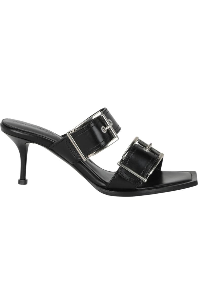 McQueen Punk Double Buckle Sandal, Alternate, color,
