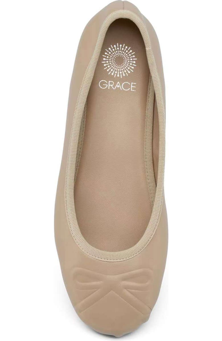 Grace Footwear Reggio Ballerina Flat, Alternate, color, Sand