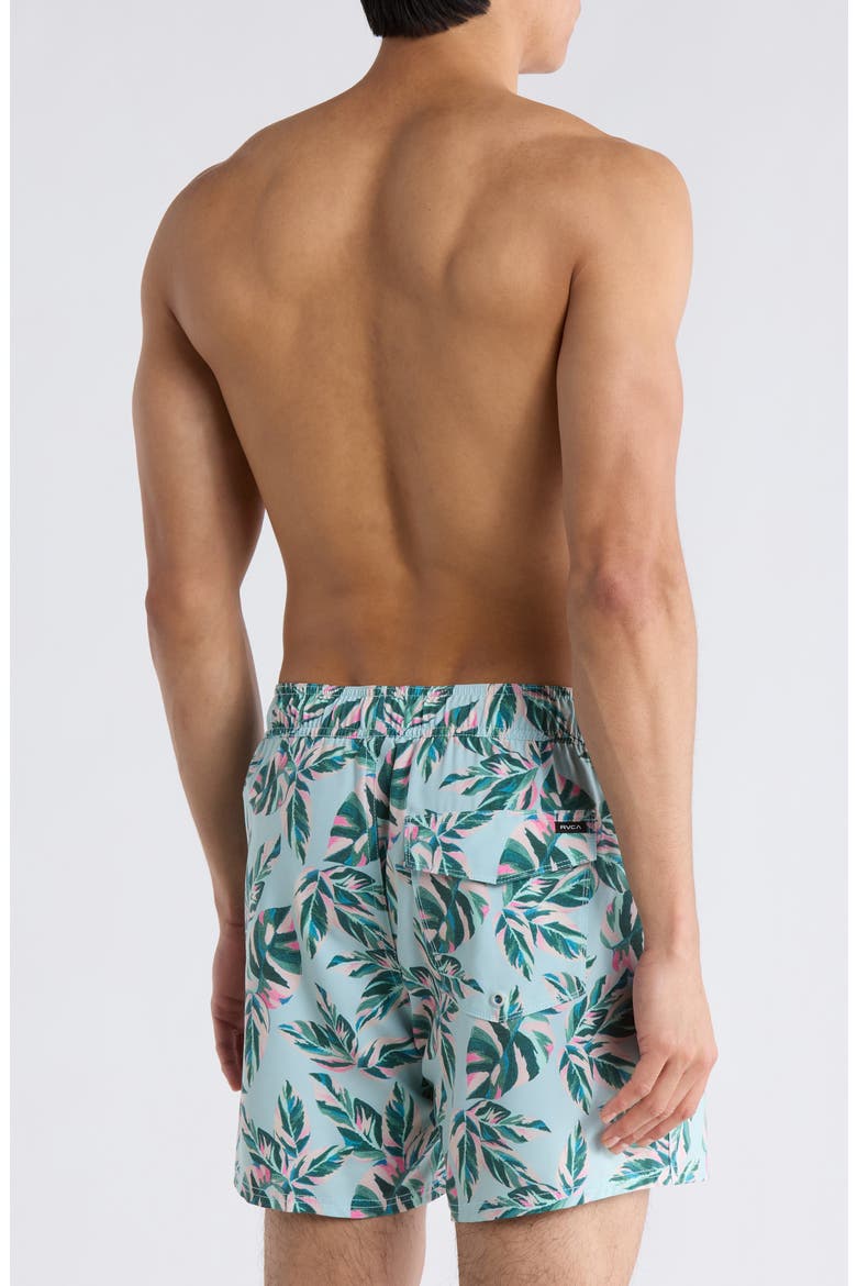 Resort Swim Trunks, Alternate, color, GREEN MULTI