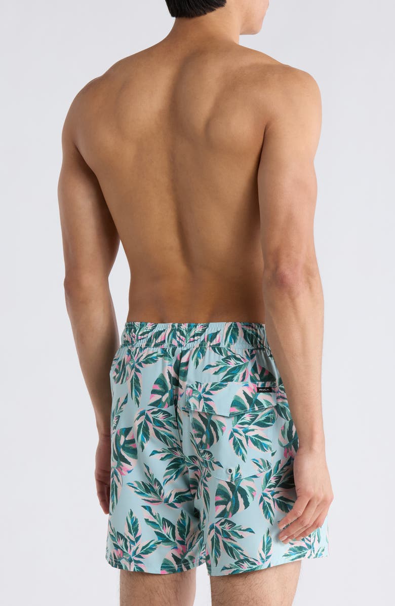 RVCA Resort Swim Trunks, Alternate, color, Green Multi