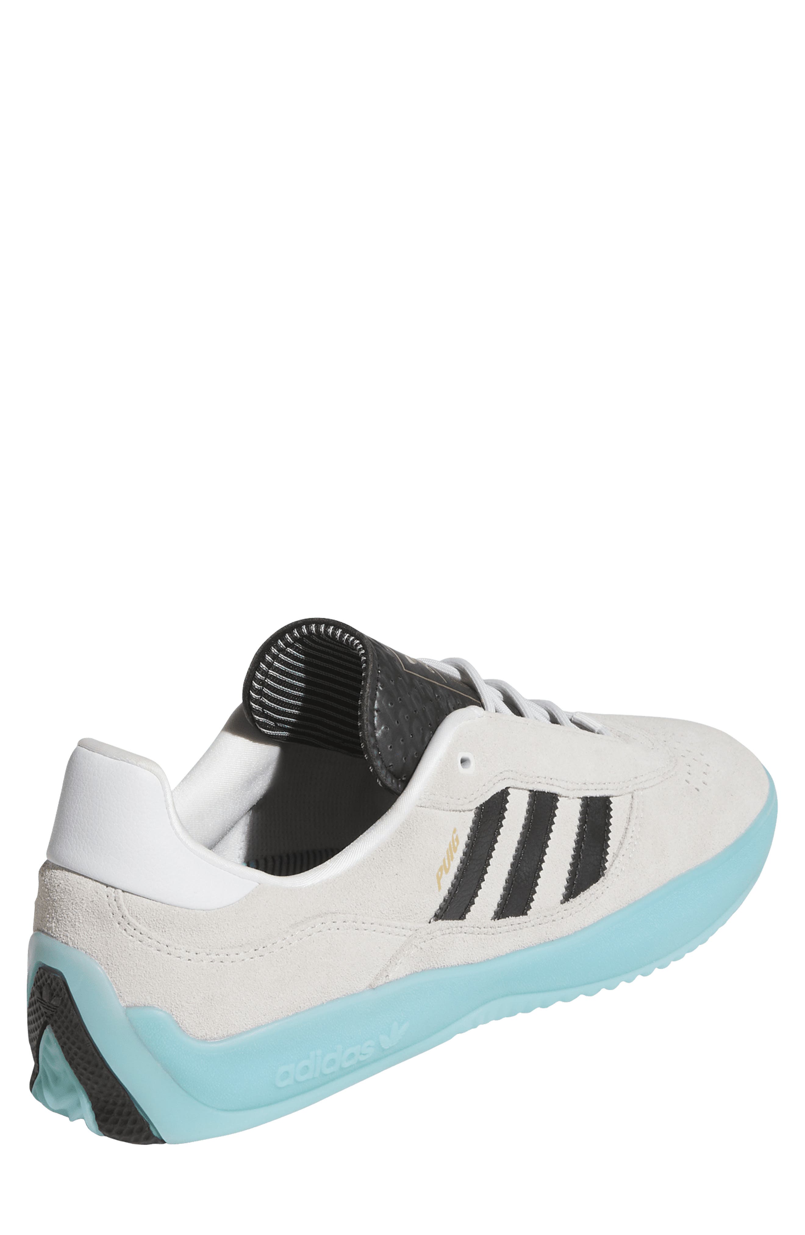 adidas Puig Sneaker, Alternate, color, White/ Black/ Light Aqua