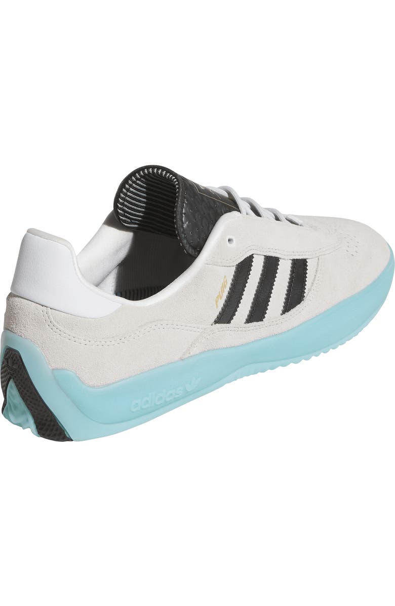 adidas Puig Sneaker, Alternate, color, White/ Black/ Light Aqua