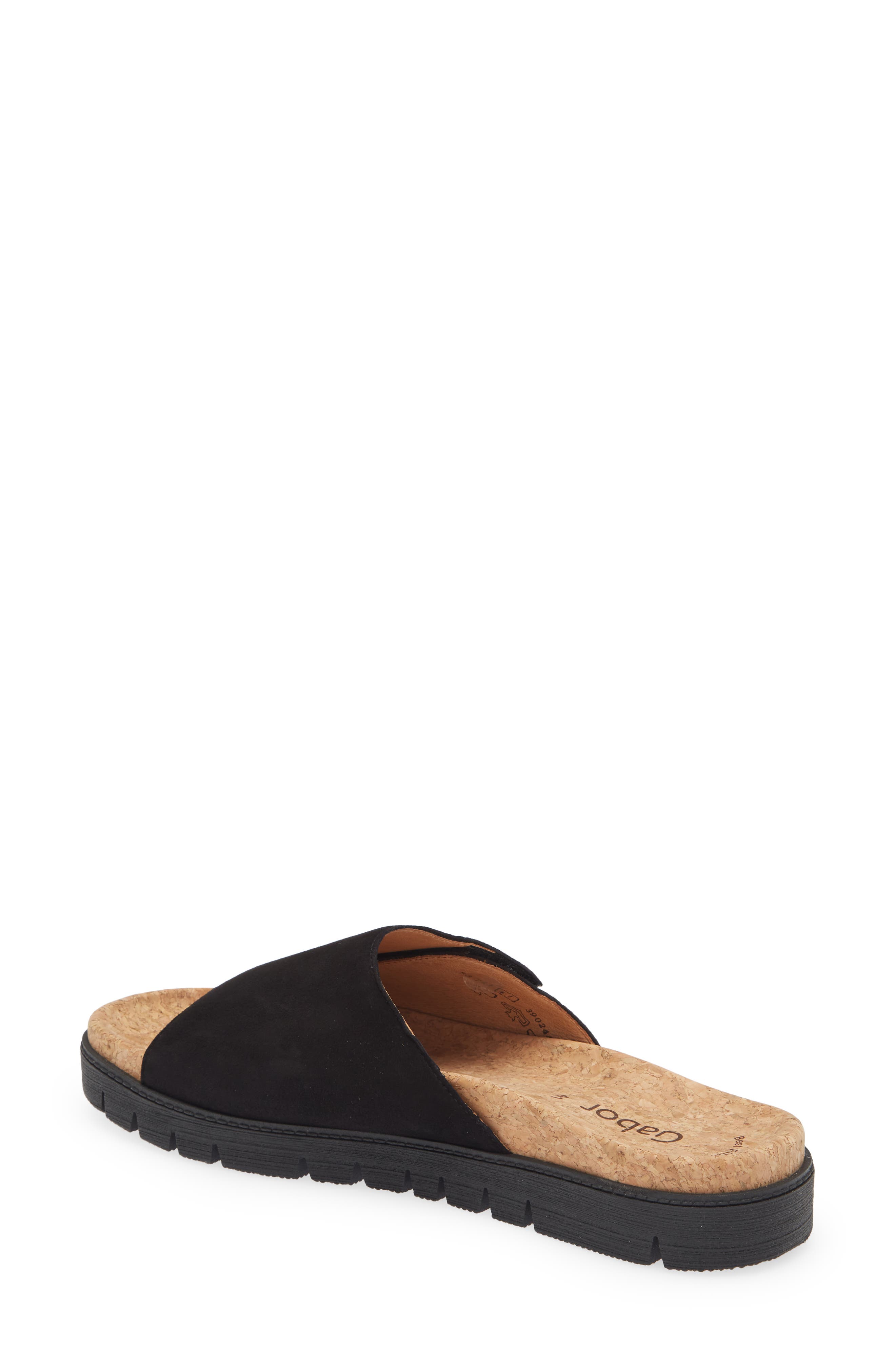 Gabor Slide Slide Sandal, Alternate, color, Black