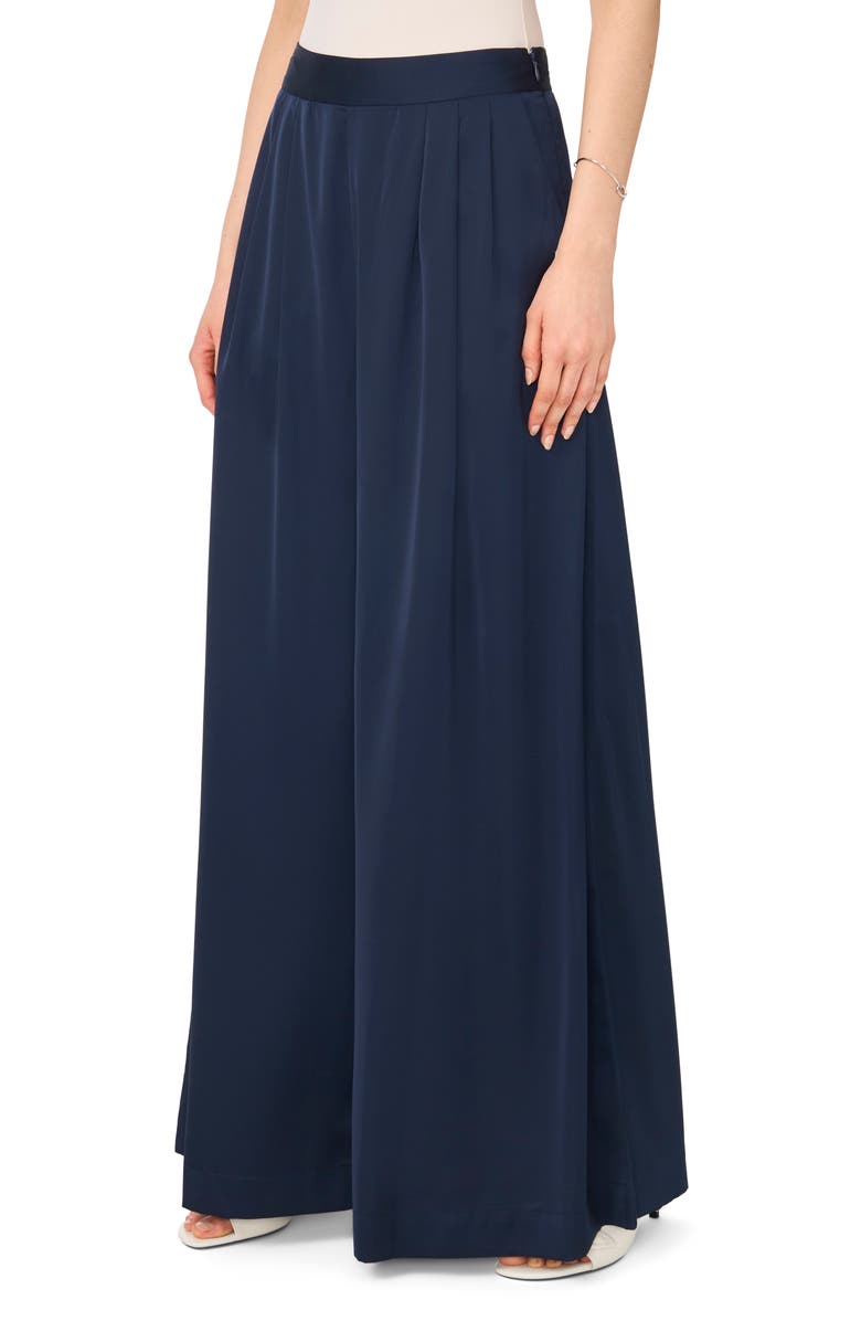 Ted Baker Pleated Front Wide Leg Pants, Alternate, color, Classic Navy