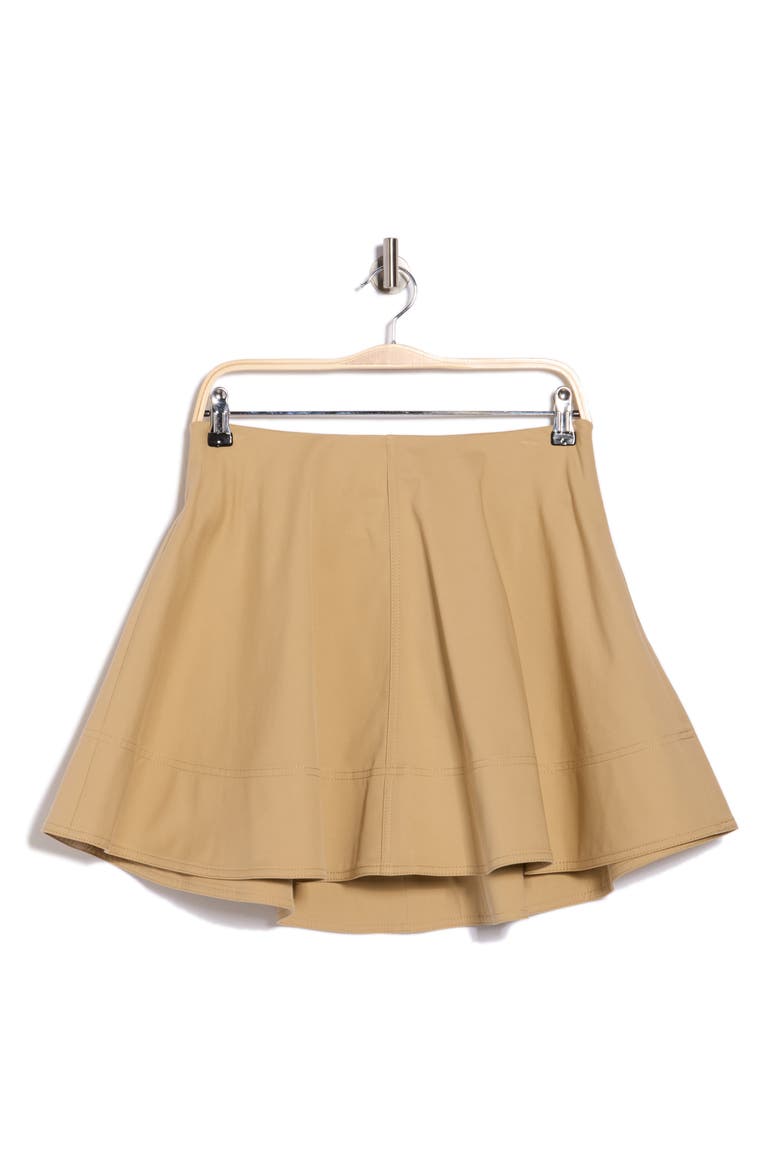 Ella Flared Miniskirt, Alternate, color, DESERT BEIGE
