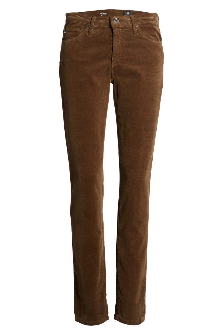 'Prima' Corduroy Skinny Pants, Alternate, color, DARK BAYOU