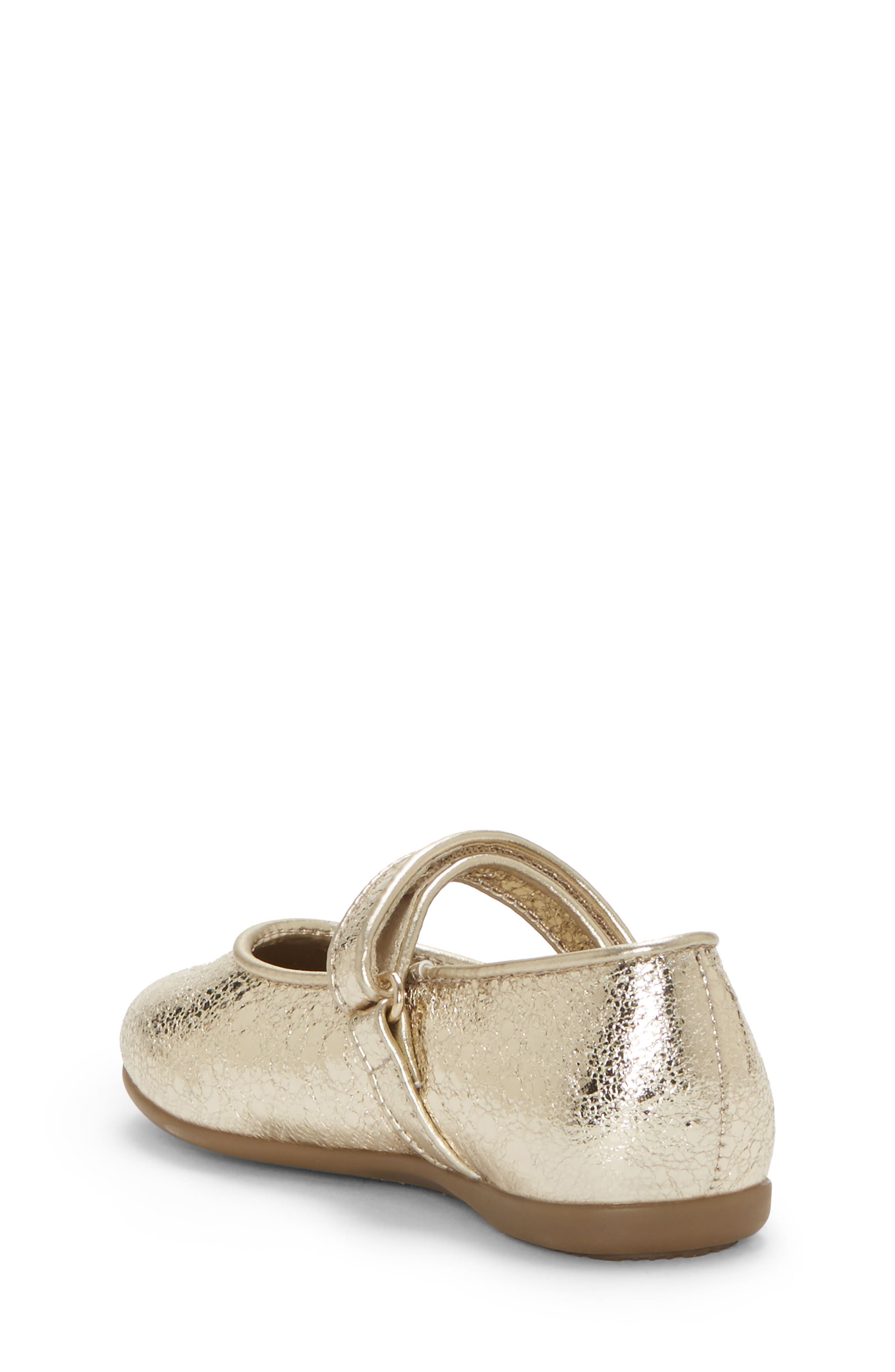 Polina Metallic Mary Jane Flat, Alternate, color, SOFT GOLD