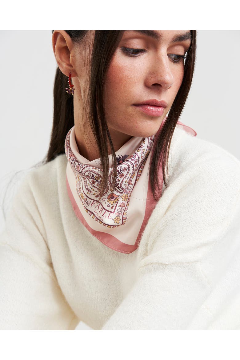 Eve Bandana Scarf, Alternate, color, Pink