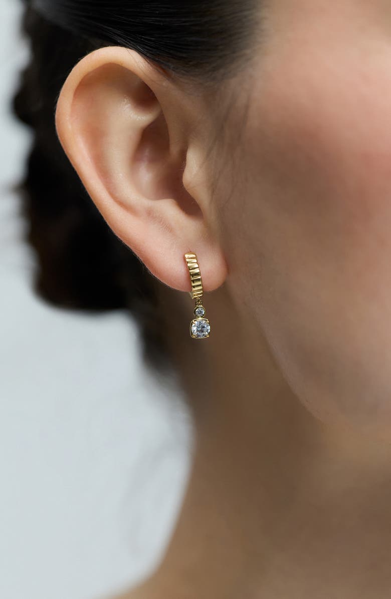 Nadri Small Delancey Hoop Earrings, Alternate, color, Gold