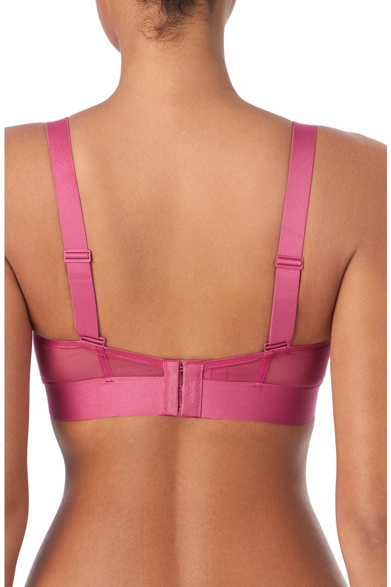 Sheers Strapless Underwire Bra, Alternate, color, DARK ROSE