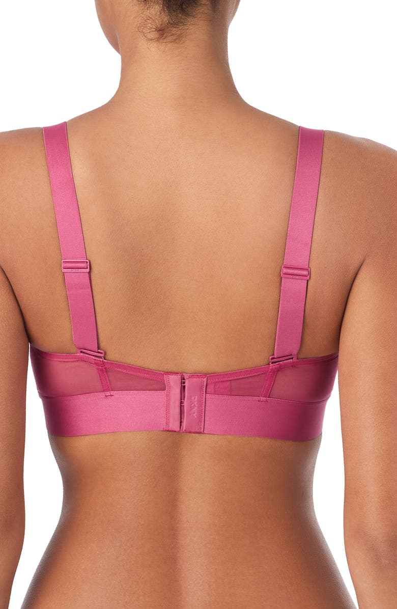 DKNY Sheers Strapless Underwire Bra, Alternate, color, Dark Rose