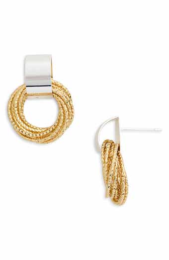NORDSTROM RACK Interlocking Circle Drop Earrings