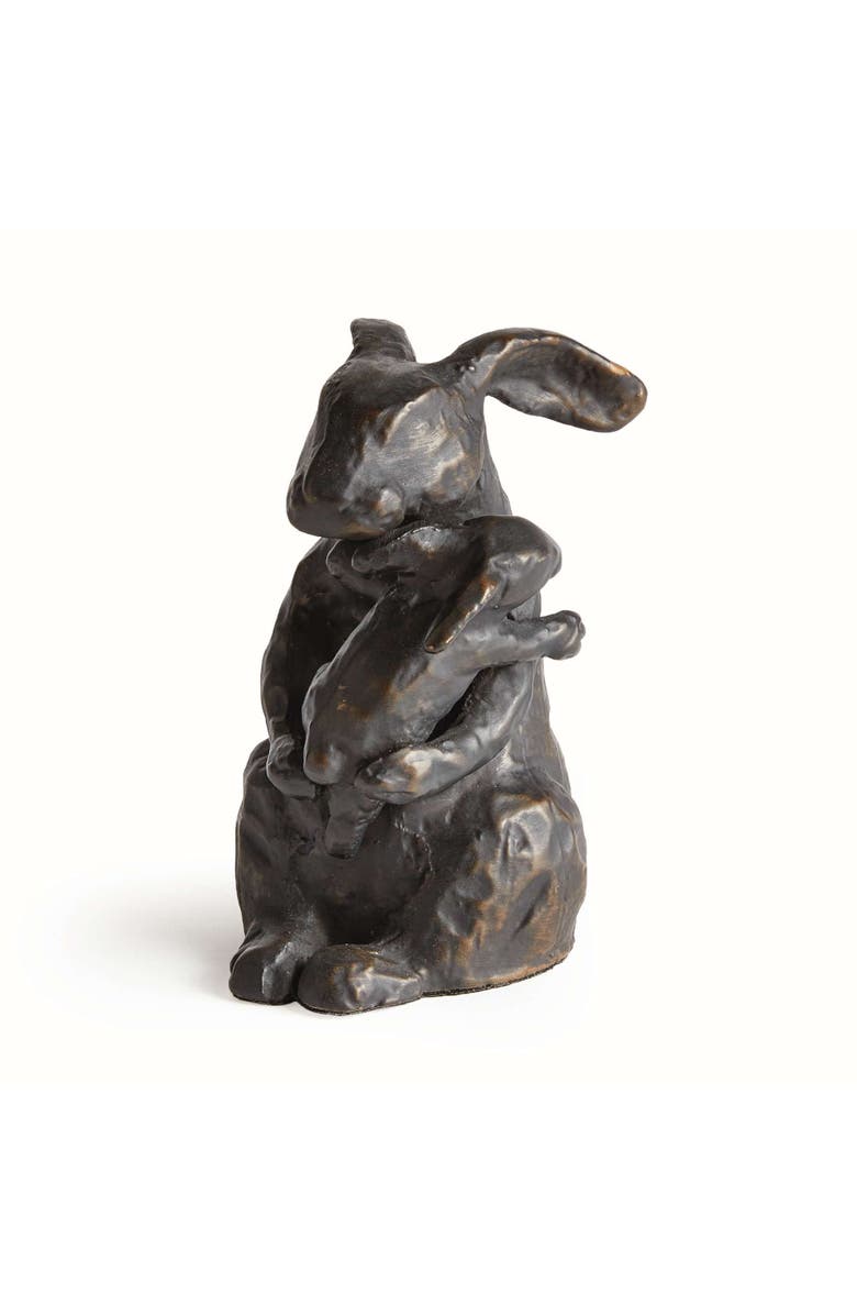 Napa Home & Garden Mother Rabbit Sculpture, Main, color, Black