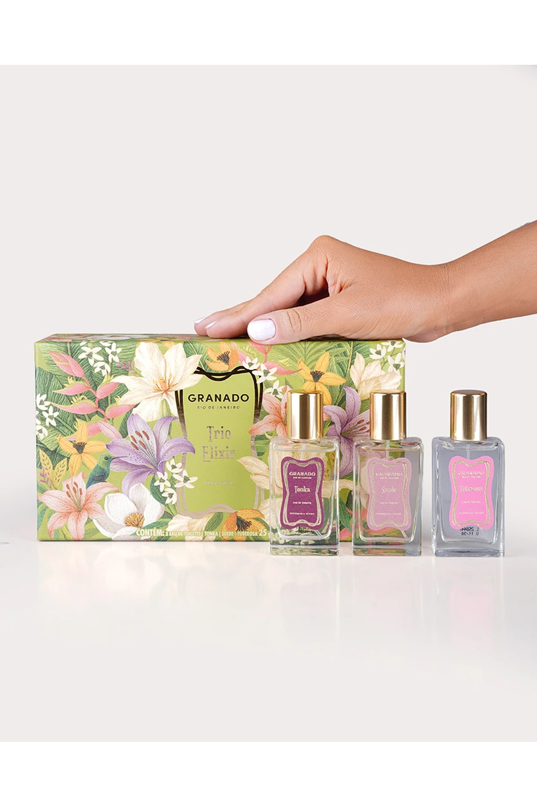 Tropical Garden Perfumery Trio, Alternate, color, Clear
