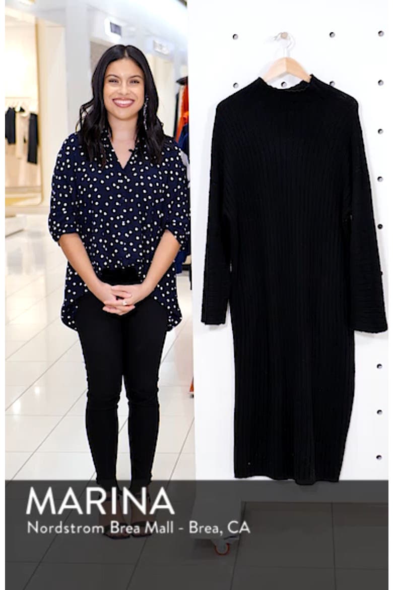Ribbed Midi Sweater Dress video