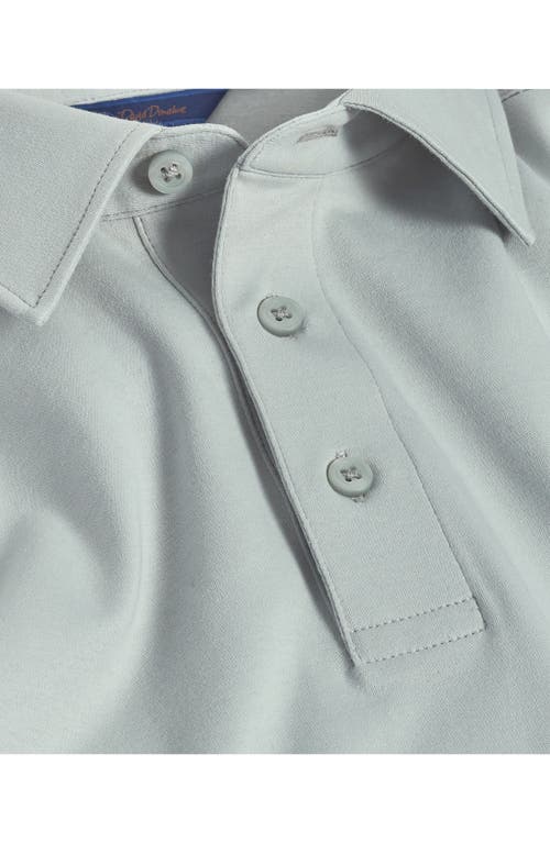 David Donahue Solid Interlock Cotton Polo
