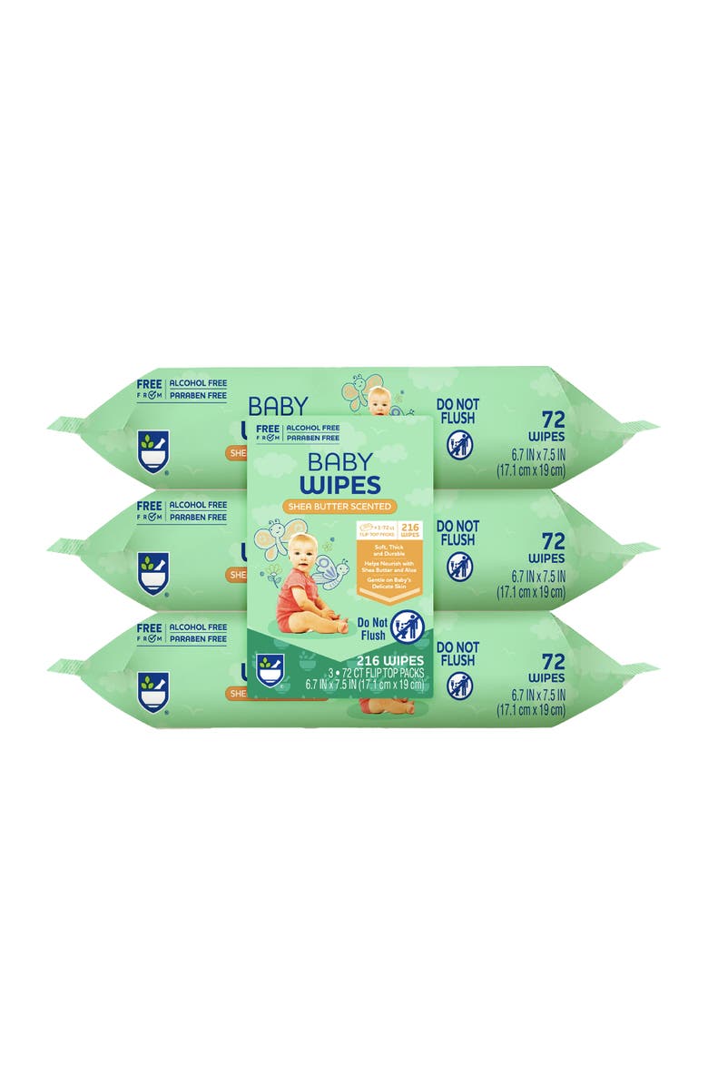 PURSONIC Baby Wipes - Aloe Vera & Shea Butter Infused - 99% Water-Based | Resealable Pack for Sensitive Skin, Main, color, Green